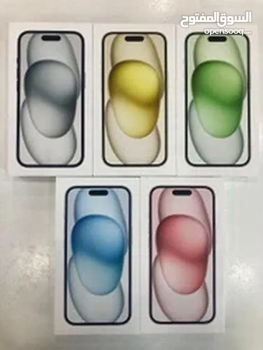 ايفون 15 عادي جديد كفالة الشرق الأوسط جميع الألوان جديد جديد جديد