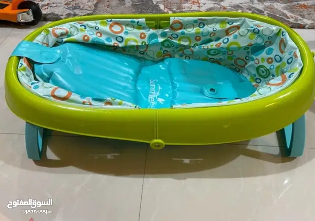 بانيو اطفال قابل للطي ماركه سمر انفانت  summer infant bath tub