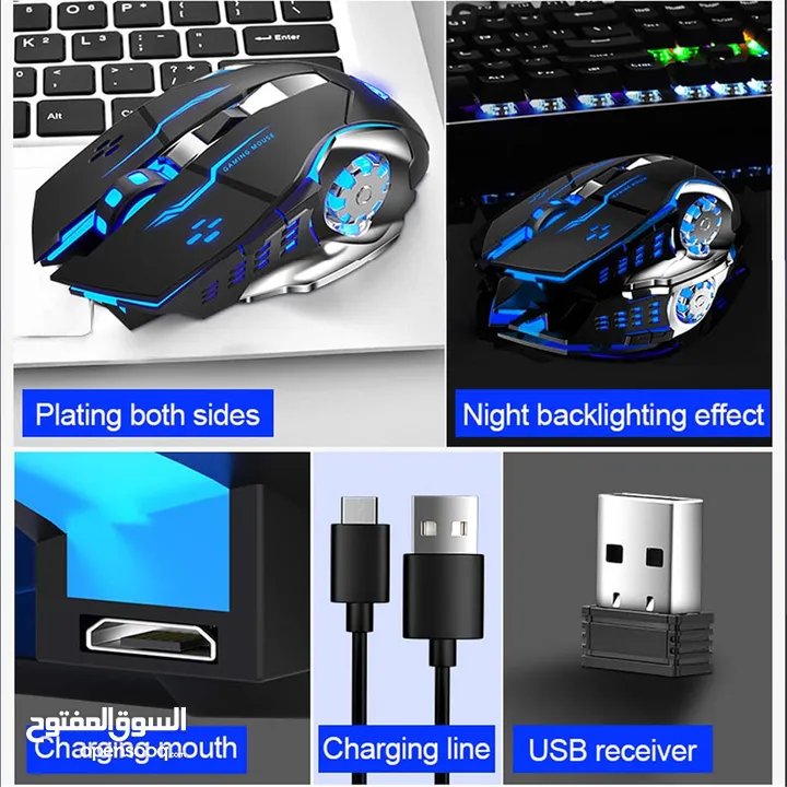 ماوس جيمنغ أصلي لألعاب الفيديو الاحترافية وايرلس Aula SC100 Gaming Mouse Wireless