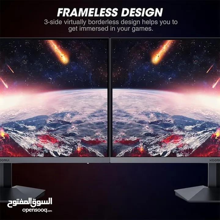 شاشة KOORUI بقياس 27 انش وبتردد 165HZ  للكمبيوتر وال PS5