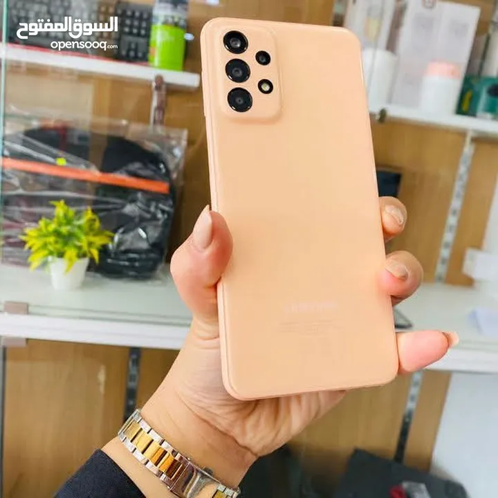 على الفحص سامسونج A23 رام 12 جيجا 128 بدون كرتونة هدية كفر ولزقة وشاحن الاصلي متوفر توصيل