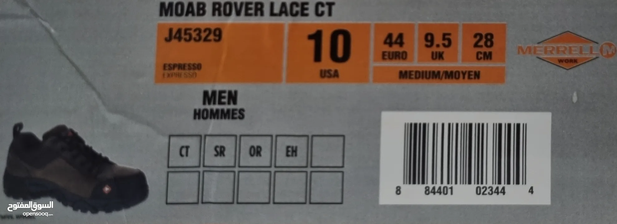 Merrell Work Moab Rover Lace CT حذاء رجالي أمريكي وورك روفو ليس