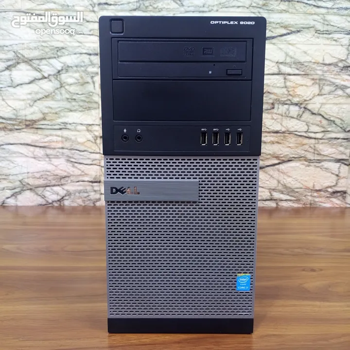 للبيع كمبيوتر كامل DEL ديل  (4790 Intel Core i7) مع شاشة منحنية سامسونج 27 انش بحالة ممتازة