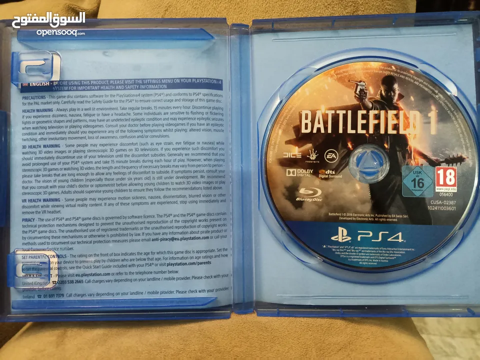 CD BATTLEFIELD 1  PlayStation 4 Edison