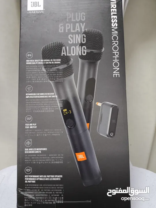 للبيع: نظام ميكروفون لاسلكي JBL – قطعتان بجودة احترافية