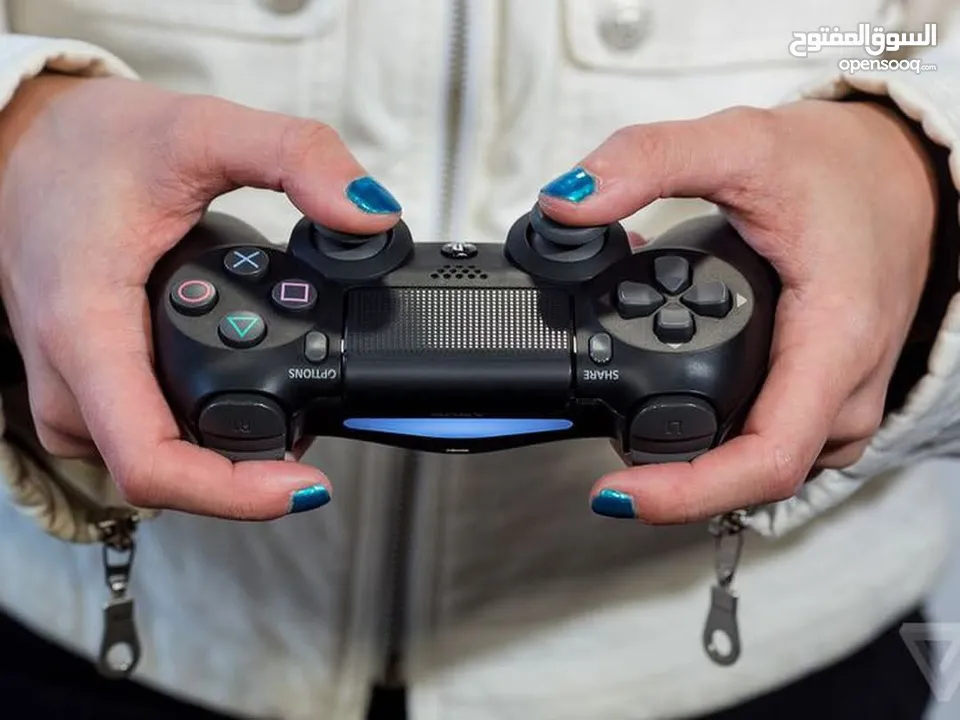 يد بلايستيشن PS4 الدرجه الاولی كوبي ون درجة اولى الكفالة والجودة امان  لاسلكية تعمل بالبلوتوث