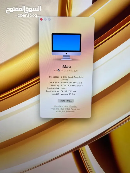 iMac Retina 4K i5 (21.5-inch, 2017) Radeon Pro 555
