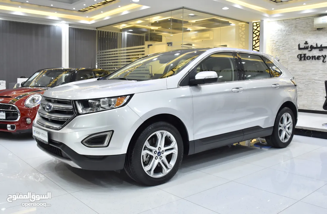 Ford Edge Titanium AWD ( 2017 Model ) in Silver Color GCC Specs