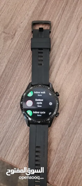 سماعة وساعة هواوي الاصليه لون اسود huawei freebids 4i huawei smart watch gt 2