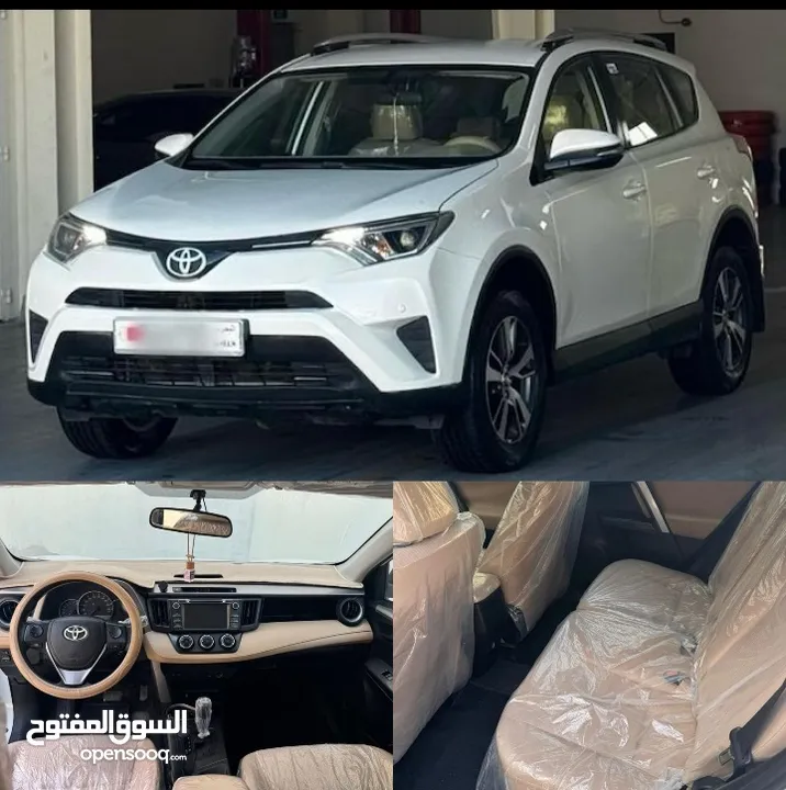 راف فور موديل 2016 نظيف جدا كل شي شغال لاتحتاج صيانه اللون ابيض من الداخل بيج المطلوب 5800 قابل