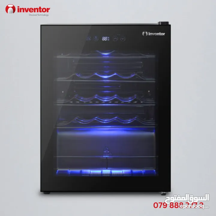 ثلاجات الميني بار الاوروبية من انفينتور انفيرتير جودة عالية ومظهر أنيق جدا Inventor wine cooler 66L