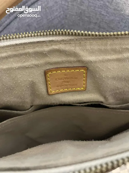 LOUIS VUITTON Siracusa GM Damier Azur Shoulder Bag White In good condition  شنتة لويس فيتون