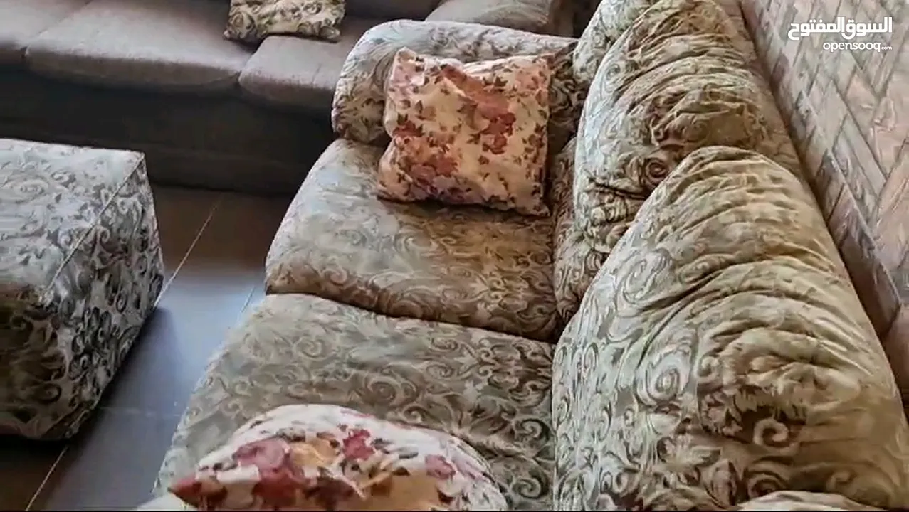 طقم كنب كورنر وغرفة نوم اولاد