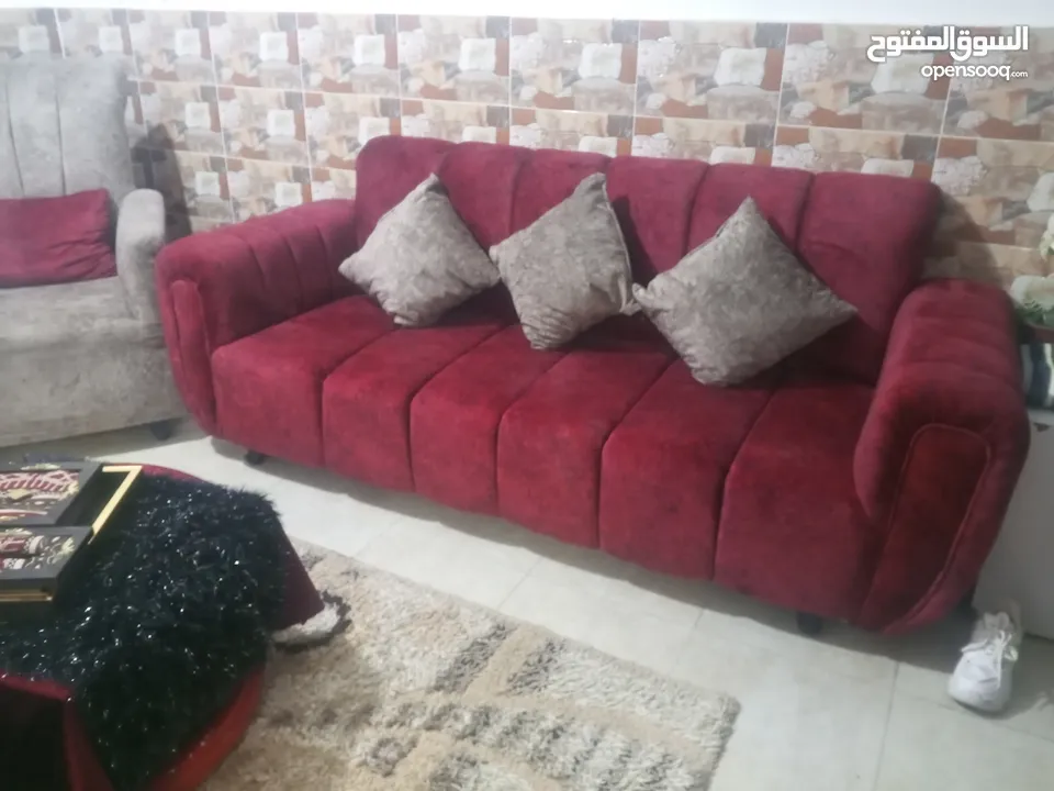 طقم كنب 7 مقاعد شرحات  شمواه  وكاااله