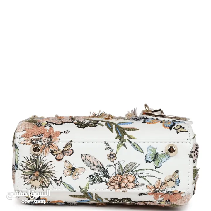 Christian Dior Micro Lady Dior with Small Trunk Multicolor Embroidered Calfskin Light Gold Hardware