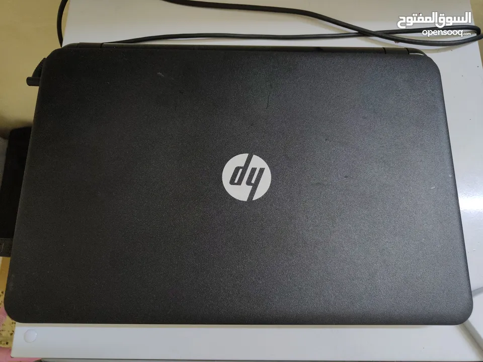 لابتوب hp مع شاحنة اصلية وجوستك ثنائي