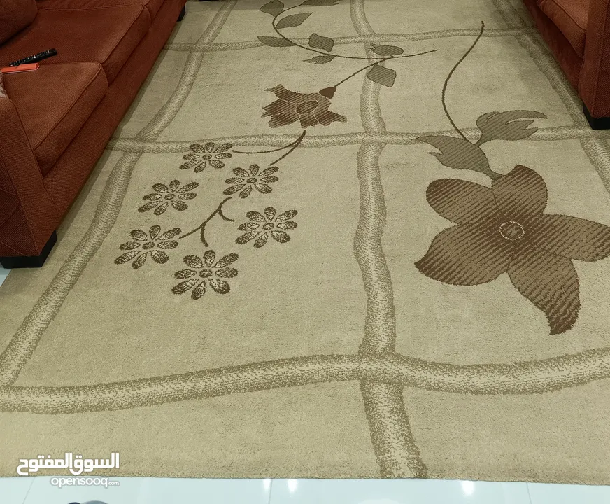 سجادة لون بيج طول 320سم بعرض 227سم