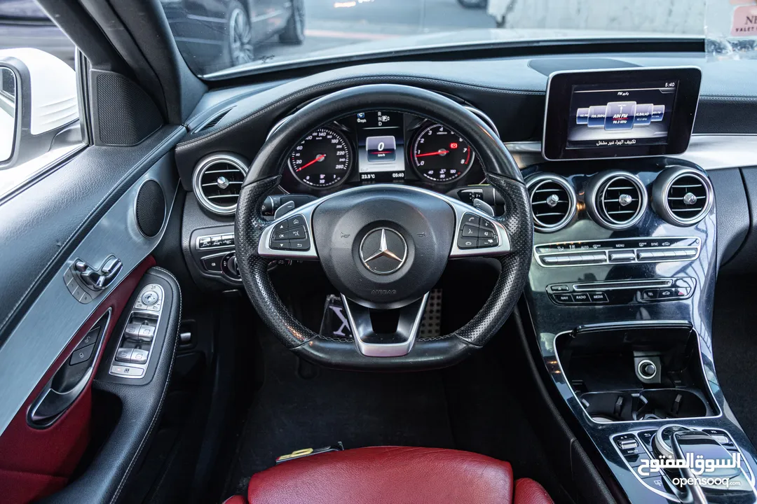 Mercedes C200 Amg kit 2015 مميزة جدا،  وارد و بحالة الوكالة