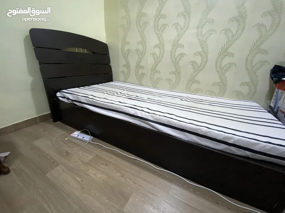 Single Bed with cupboard set