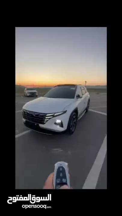 هونداي توسان/2024  فل الفل فتحة سقف بانوراما  2x4 ///240Hp بنزين + كهرباء  ( Haybrid) 1600cc