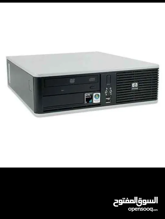 كمبيوتر مكتبي نوع HP مع شاشة 19 انش نوع DELL مع كامل اغراضة للبيع