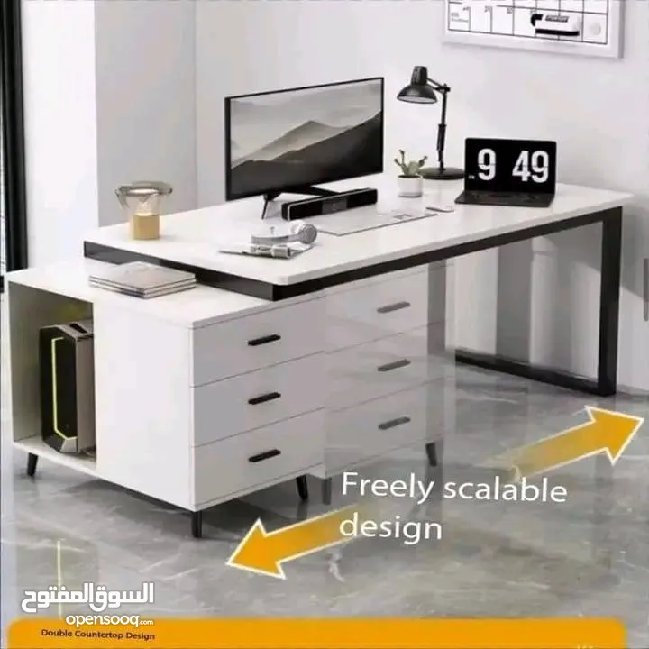 مكتب أبيض مع ادراج قابل للتمدد بسعرر مغري جداا ،، للطلب عبر رقمي الوتس