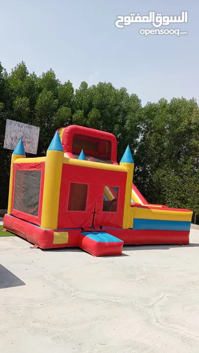 نطاطيات العاب اطفال في قطر  زحلاقية مع ارتفاع 8 متر  نطاطيات مع زحلاقيه ارتفاع 10 متر بركة السباحة
