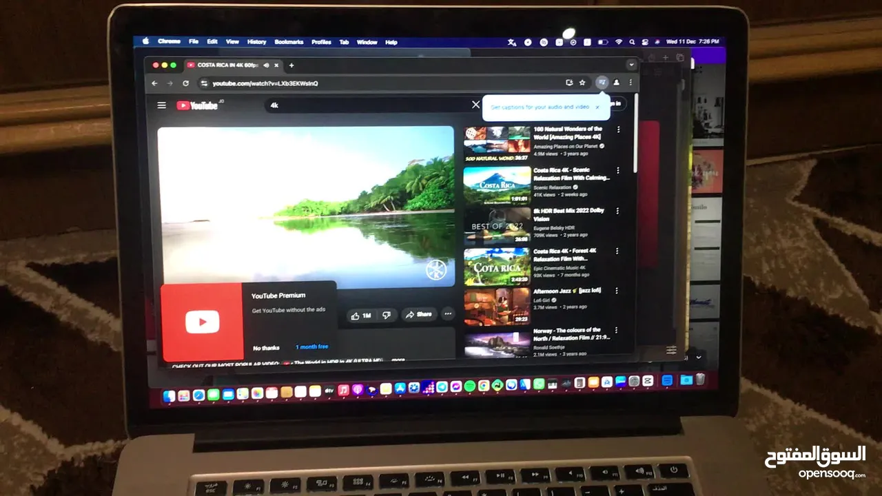 Macbook pro 2014 15inch i7 2.5 ghz اكثييييييير قوي ك معالج و البطاريه بتقعد على الاقل ساعتين