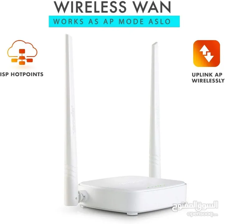 راوتر انترنت شبكات انترنت وايرلس تيندا  Tenda N301 Router For internet connection