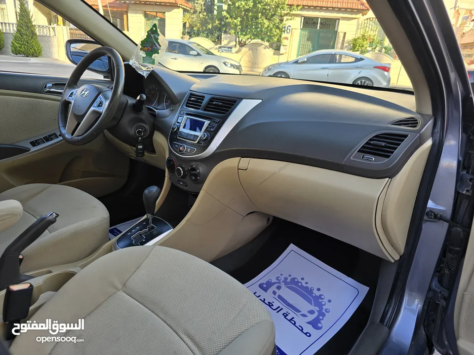 هونداي اكسنت 2014 فحص كامل 7 جيد عداد 112km محرك 1600cc مالك 1