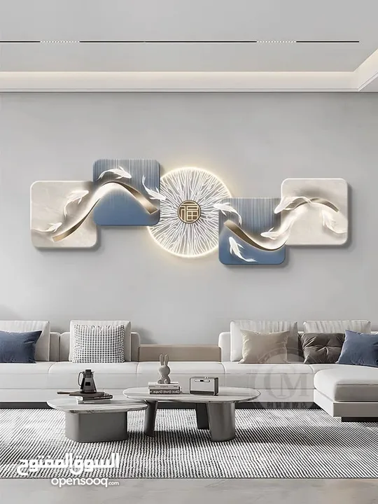 Light of a luminous mural panel