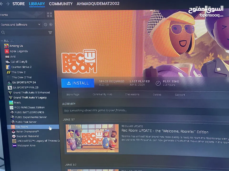 عرض ناري! PC جيمنغ + حساب ستيم + ماوس وكيبورد جيمنغ فقط بـ 180