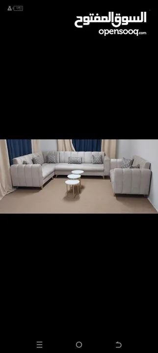 يوجد لدينا اطقم كنب جديد ومستعمل ثقيل ومرتب