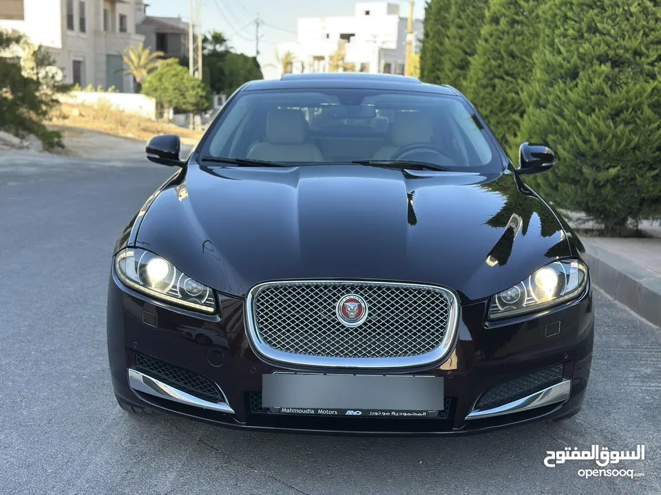 JAGUAR XF 2014 Full option وارد الوكالة / صيانة الوكالة قاطعة مسافة 100 الف كم