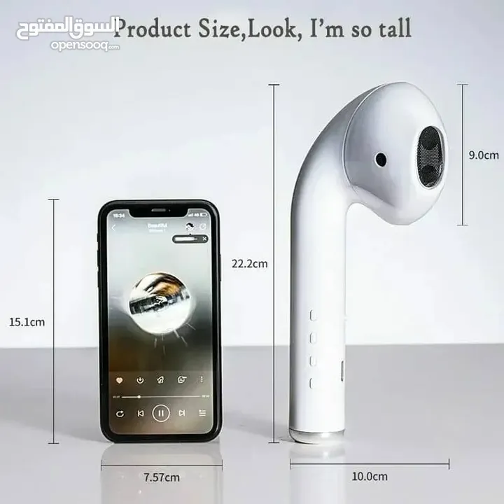 مكبر صوت على شكل سماعه ابل عملاق صوت فخامه وبطاريه تدوم طويلا اغتنم الفرصه الكميه محدوده