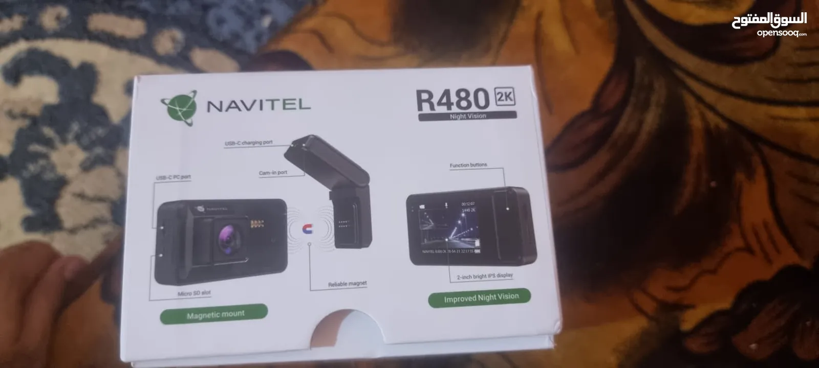 ## فيديو عالي الجودة يسجل جهاز NAVITEL R480 2K تابع الوصف