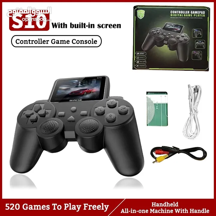 S10 Mini Remote Control Handles Handheld Console 520 Games AV Output Video Two Player Controller Kid