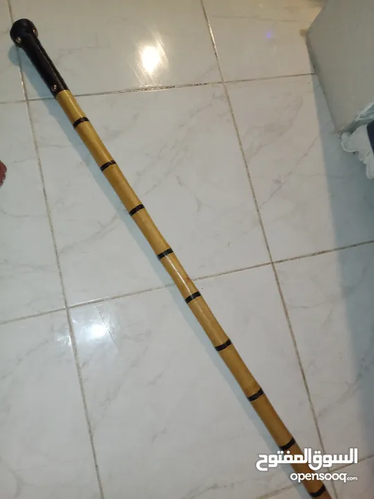 عصا فنوه زفة رقص العريس و ايضا الدفاع عن النفس و الامان طول 90 سم خشب صلد غير قابل للكسر نهائيا
