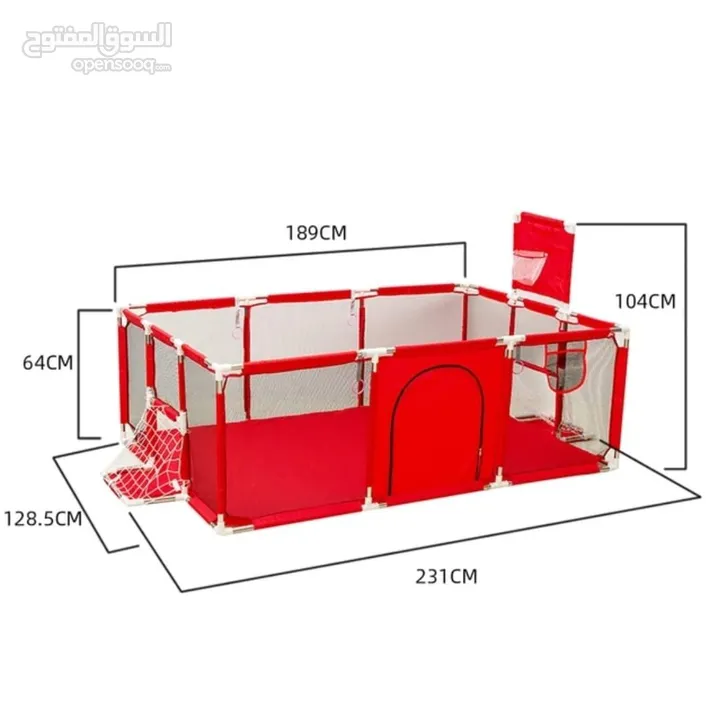 بيت الكرات  حجم كبير مع 30 كورة