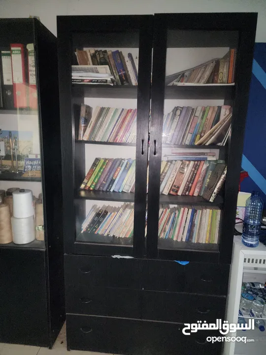 خزانة مكتبية خشبية عدد 2