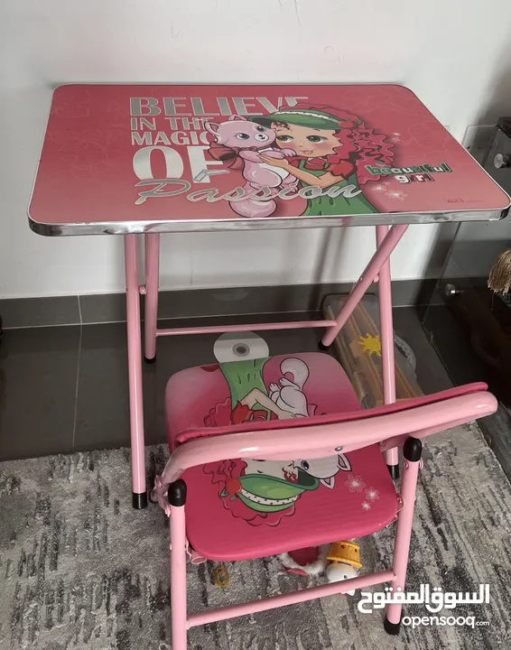 Children's table and chair With a good discount