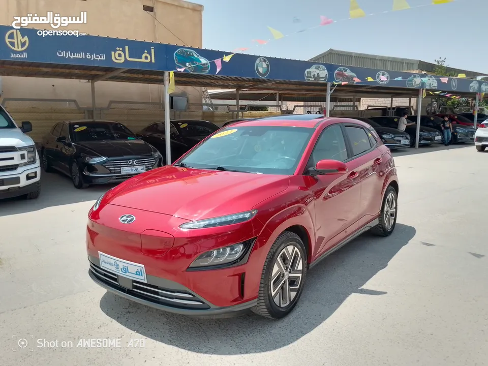 هونداي كونا 2023 فل الفل اعلى صنف مع فتحه وجلد مميزه بطاريه كبيره فحص كامل  بسعر مناسب من المستورد