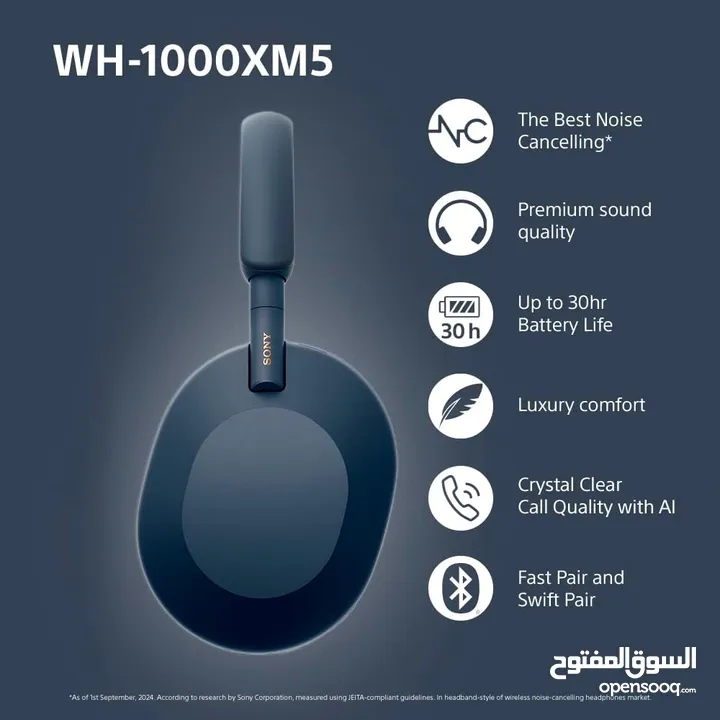 SONY WH-1000XM5 Wireless Noise Cancelling Headphones -NEW -MEGAByte