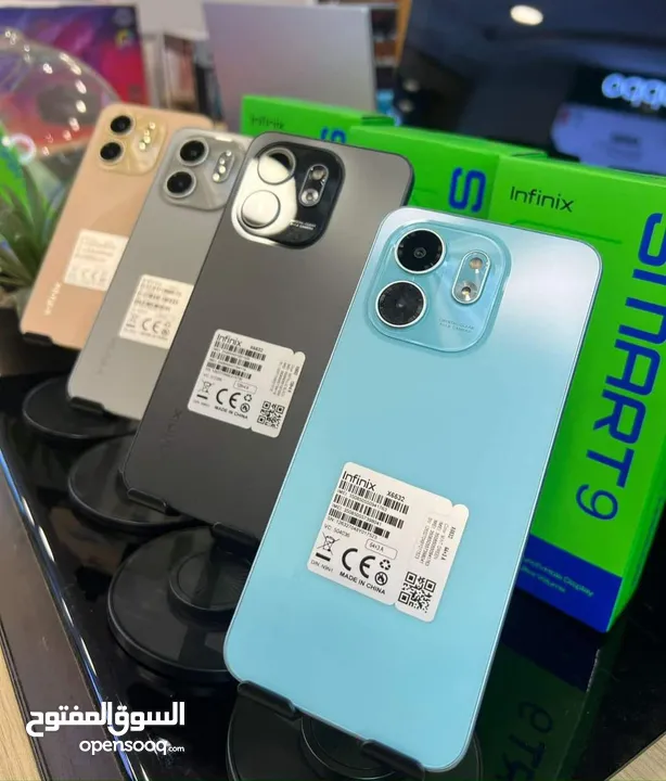جهاز جديد Smart 9 رام 6 و 8 جيجا 64 و 128 مكفول سنة متوفر توصيل