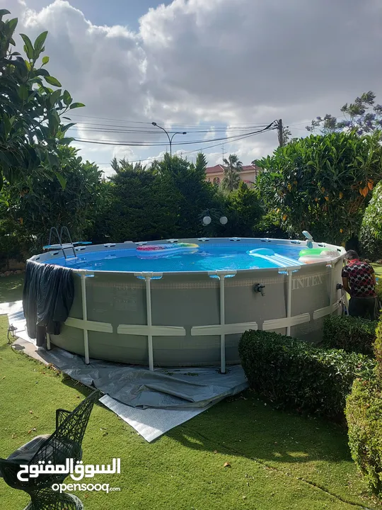اكبر عرض وتحطيم للاسعار على مسبح انتكس INTEX SWIMMING Pool  بققطر 610سم وعمق رهيب 132سم