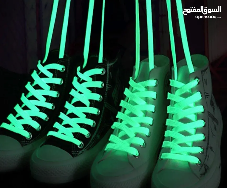 رباط حذاء يتوهج في الظلام _Glow in the dark shoelaces