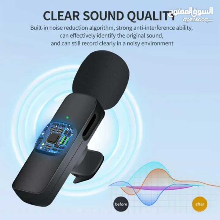 ميكرفون موبايل لاسلكي تايب سي  عرض خاص لفترة محدودة   Wireless Microphone For Phones Type C