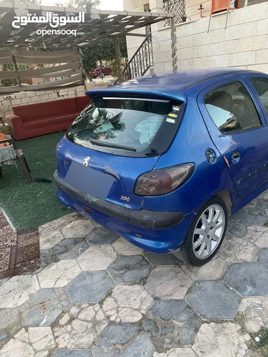 بيجو 206 موديل2001 جير عادي ماتور 1600 للبيع المستعجل