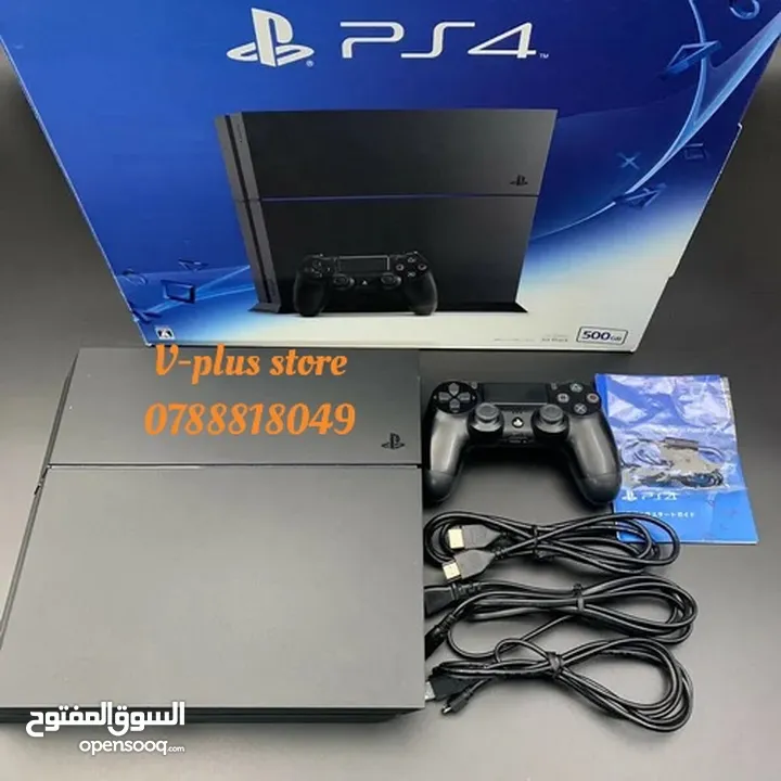 Ps4 fat بلاي ستيشن فور فات  بلايستيشن 4 فات مكفول لمدة سنة