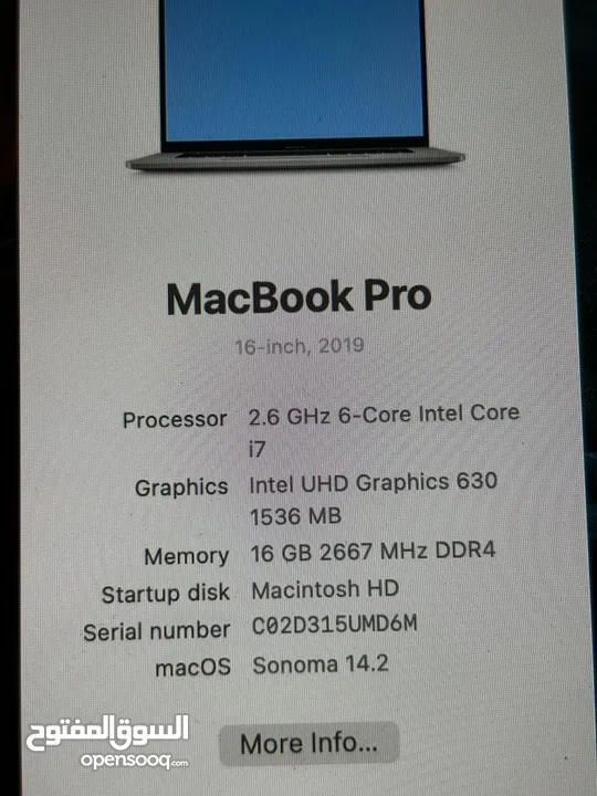 Macbook pro 2019 16''